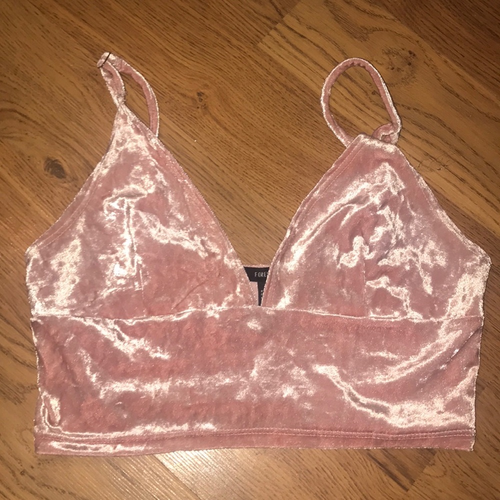 velvety bralet top